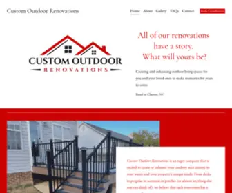 Customoutdoornc.com(Custom Outdoor Renovations) Screenshot