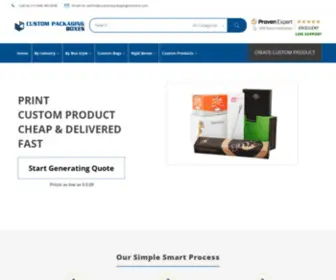 Custompackagingboxesco.com(Custom Packaging Boxes Online) Screenshot