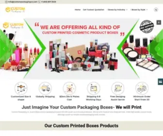 Custompackagingco.com(Custom Packaging Boxes) Screenshot