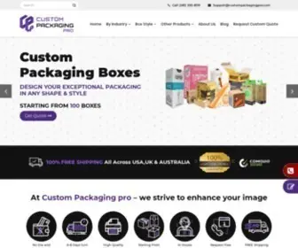 Custompackagingpro.com(Custom Packaging) Screenshot