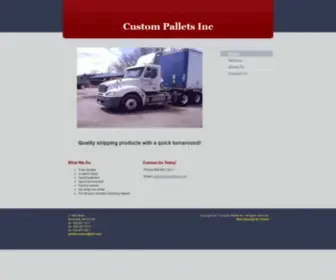 Custompalletsinc.com(Custom Pallets) Screenshot