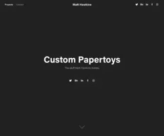 Custompapertoys.com(Matt Hawkins) Screenshot