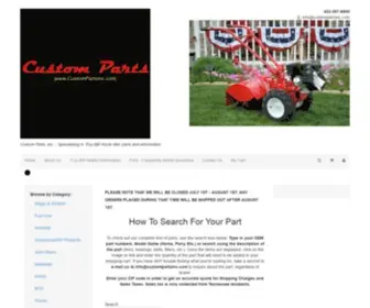 Custompartsinc.com(Replacement Parts and Accessories for your Troy) Screenshot
