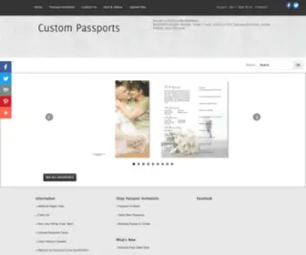 Custompassports.com(Custom Passport Invitations) Screenshot