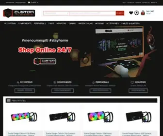 Custompc.com.cy(Computer Enthusiast Online Shop) Screenshot