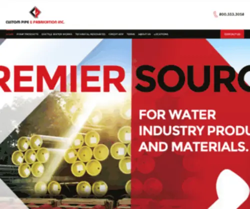 Custompipe.com(Precision Pump and Waterworks Solutions) Screenshot
