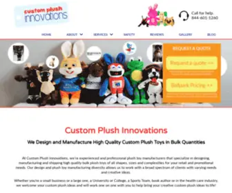 Customplushinnovations.com(Custom Plush) Screenshot