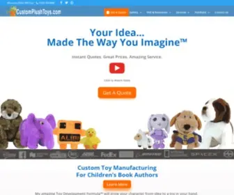 Customplushtoys.com(Custom Plush Toys Supplier for Trade & Corporate Shows) Screenshot