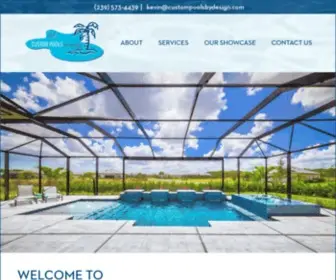 Custompoolsbydesign.com(Custom Pools by Design) Screenshot