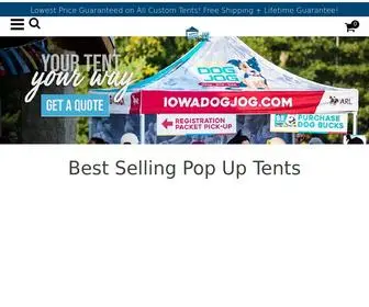 Custompopuptents.com(Best Custom Made Pop Up Tents For Sale) Screenshot