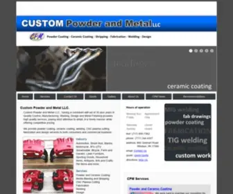 Custompowderandmetal.com(Custom Powder and Metal) Screenshot