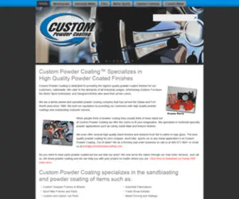 Custompowdercoating.com(Custom Powder Coating in Dallas) Screenshot