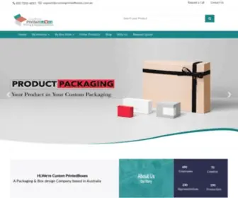 Customprintedboxes.com.au(Custom printed boxes) Screenshot