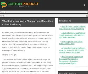 Customproducttraining.com(Custom Product Training) Screenshot