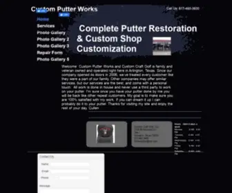 Customputterworks.com(Custom Putter Works) Screenshot