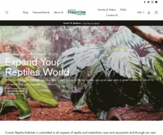 Customreptilehabitats.com(Custom Reptile Habitats) Screenshot