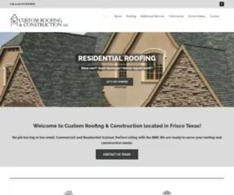 Customroofingdallas.com(Commercial and Residential trained) Screenshot