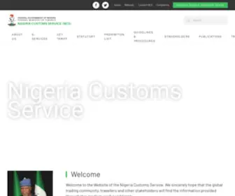 Customs.gov.ng(Nigeria Customs Information Portal) Screenshot