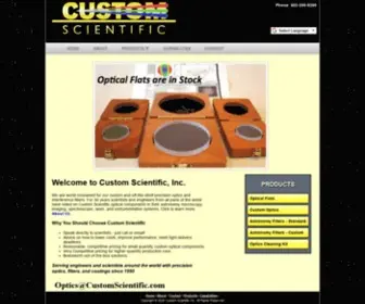 Customscientific.com(Custom Scientific) Screenshot