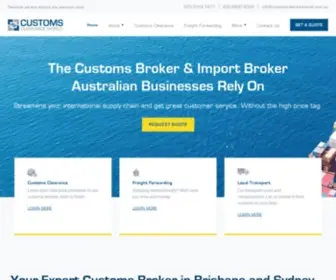 Customsclearanceworld.com.au(Customs Clearance Broker Australia) Screenshot