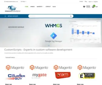 Customscripts.co.za(Web application) Screenshot