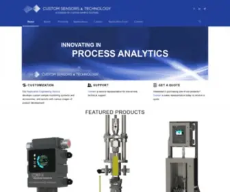 Customsensors.com(Custom Sensors & Technology manufactures process monitoring instruments for the petrochemical) Screenshot