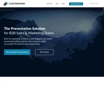 Customshow.com(CustomShow Presentation Software for B2B Sales & Marketing Teams) Screenshot
