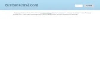 Customsims3.com(Sims 3) Screenshot