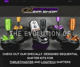 Customsimshop.com(Custom Sim Racing Equipment) Screenshot