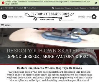 Customskateboards.com(Custom Skateboards) Screenshot