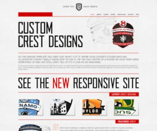 Customsoccercrest.com(Jordan Fretz Design) Screenshot