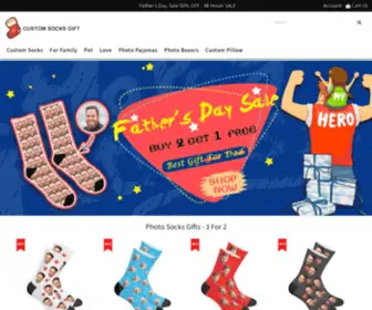 Customsocksgift.com(Custom Socks Gift) Screenshot