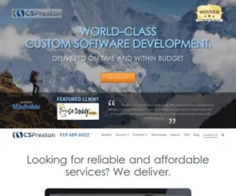 Customsoftwarebypreston.com(CSPreston) Screenshot