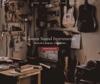 Customsoundinstruments.com(Custom Sound Instruments) Screenshot