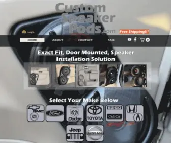 Customspeakerpods.com(Custom Speaker Pods) Screenshot