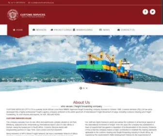 Customsservices.co.za(Freight Forwarding Company) Screenshot