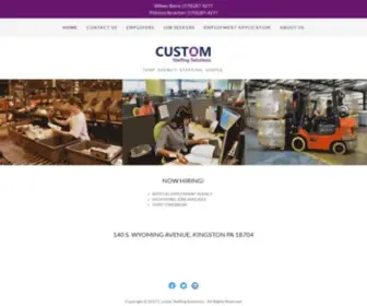 Customstaffing.net(Custom Staffing Solutions) Screenshot