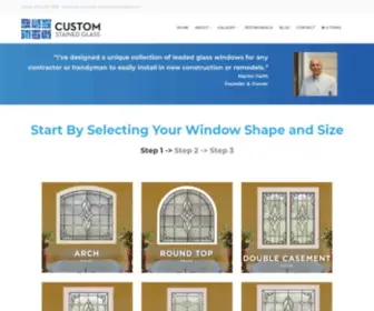 Customstainedglass.com(Custom Stained Glass) Screenshot