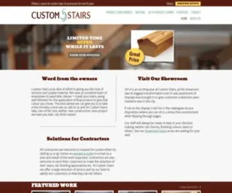 Customstairsottawa.com(Custom Stairs) Screenshot