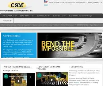 Customsteelkc.com(Metal Fabrication) Screenshot