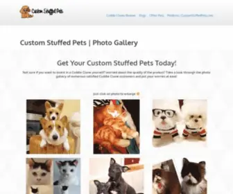 Customstuffedpets.com(Custom Stuffed Pets) Screenshot