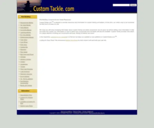 Customtackle.com(™) Screenshot