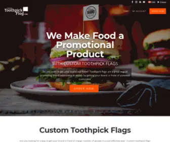 Customtoothpickflag.com(Custom Toothpick Flags) Screenshot