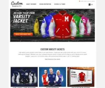 Customvarsity.com(Custom Varsity Jackets) Screenshot