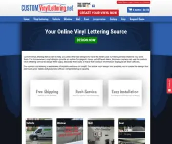 Customvinyllettering.net(Create Custom Vinyl Letters Online) Screenshot