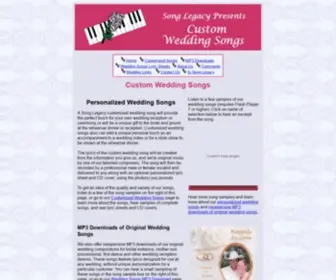 Customweddingsongs.com(Custom Wedding Songs) Screenshot