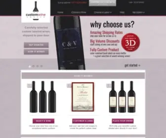 Customwinesource.com(Personalized and Custom Labeled Wine) Screenshot