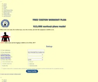 Customworkoutplanner.com(FREE CUSTOM WORKOUT PLAN) Screenshot