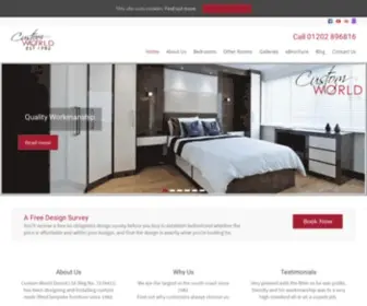 CustomWorldbedrooms.co.uk(Custom World Bedrooms Bespoke Fitted Furniture) Screenshot