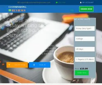Customwritingreviews.com(Custom Writing Reviews) Screenshot